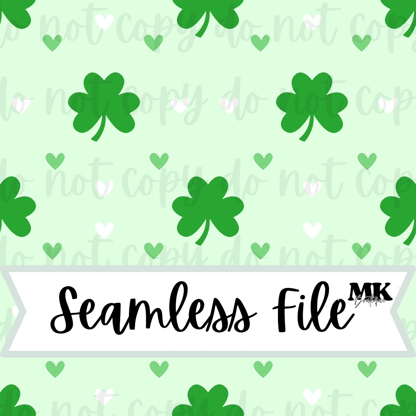 Minimalist Shamrock Seamless File