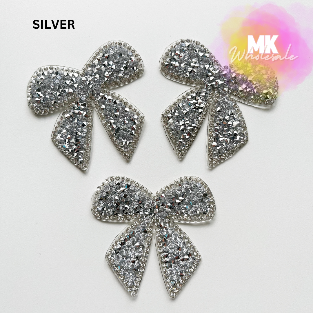 Hat Patch- Rhinestone Bows