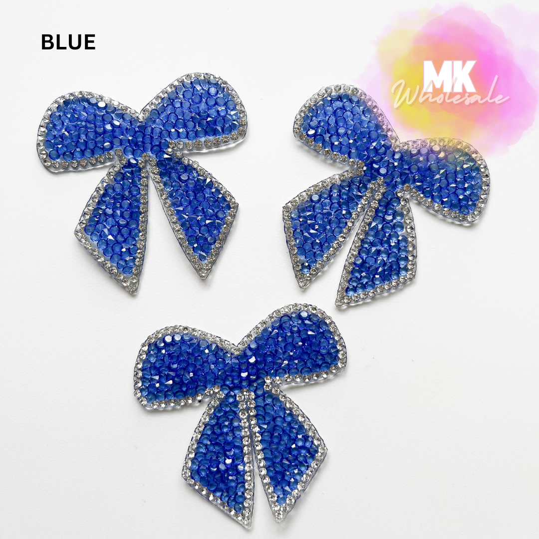 Hat Patch- Rhinestone Bows