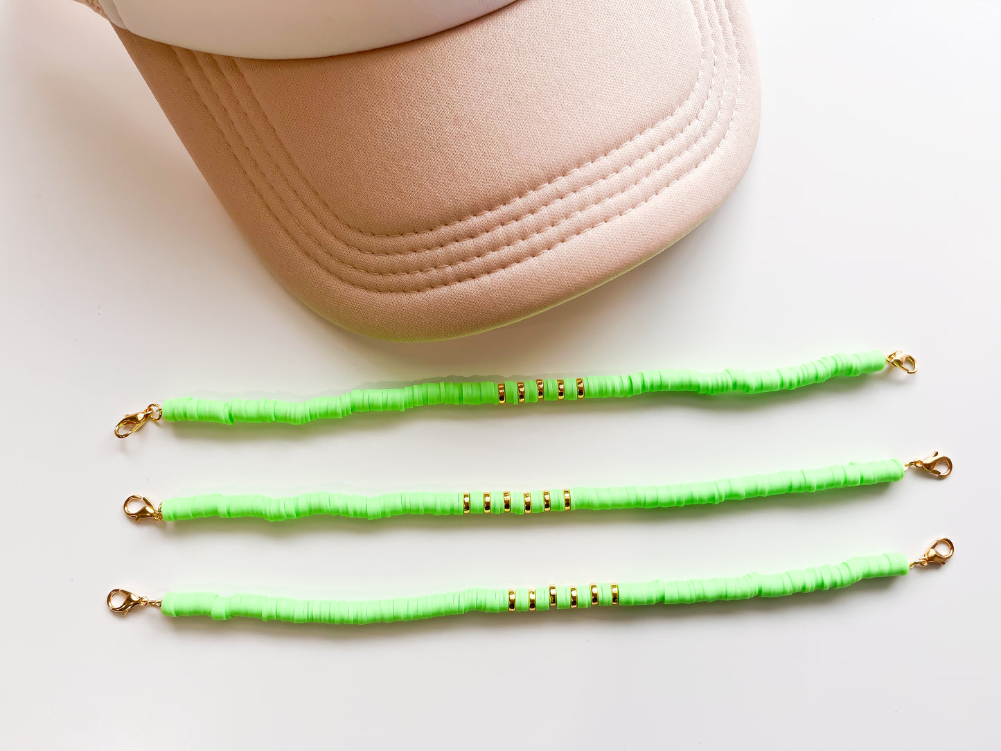Green and Classic Trucker Hat Chain