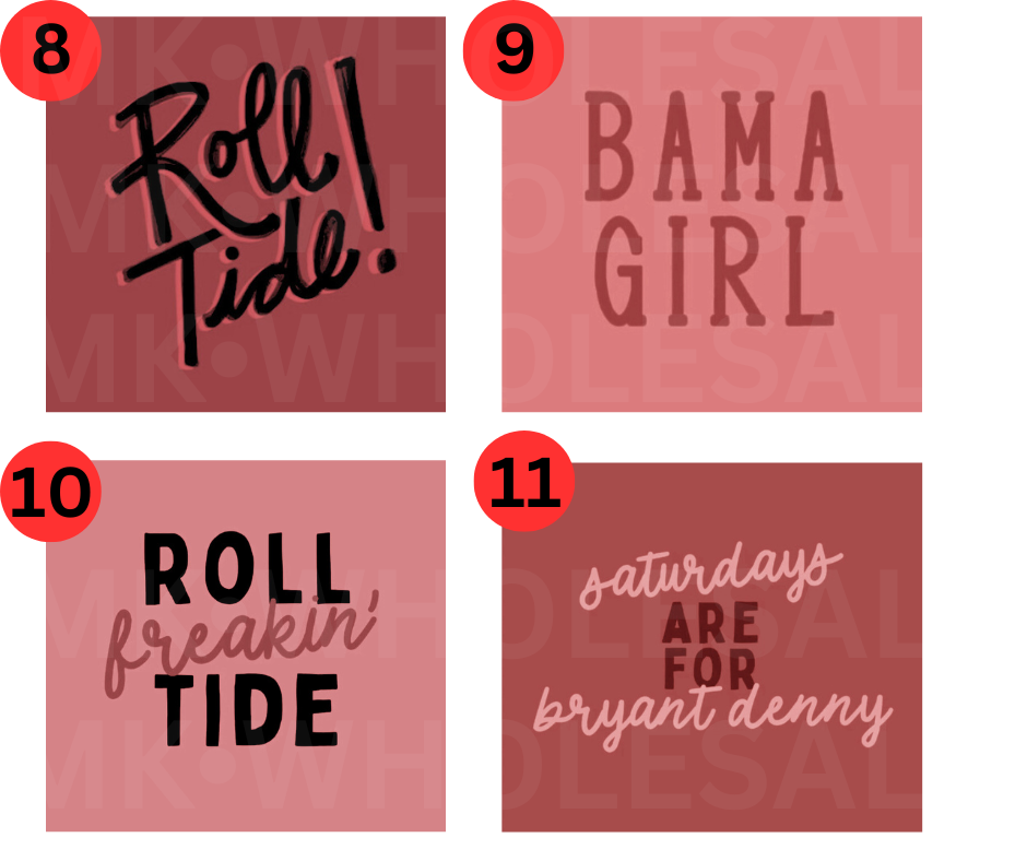 Hat Patch- Sublimation ROLL TIDE (WHOLESALE)