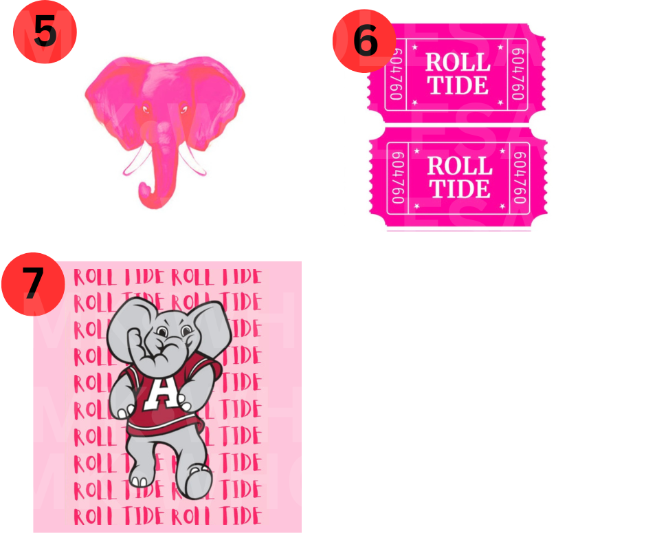 Hat Patch- Sublimation ROLL TIDE (WHOLESALE)