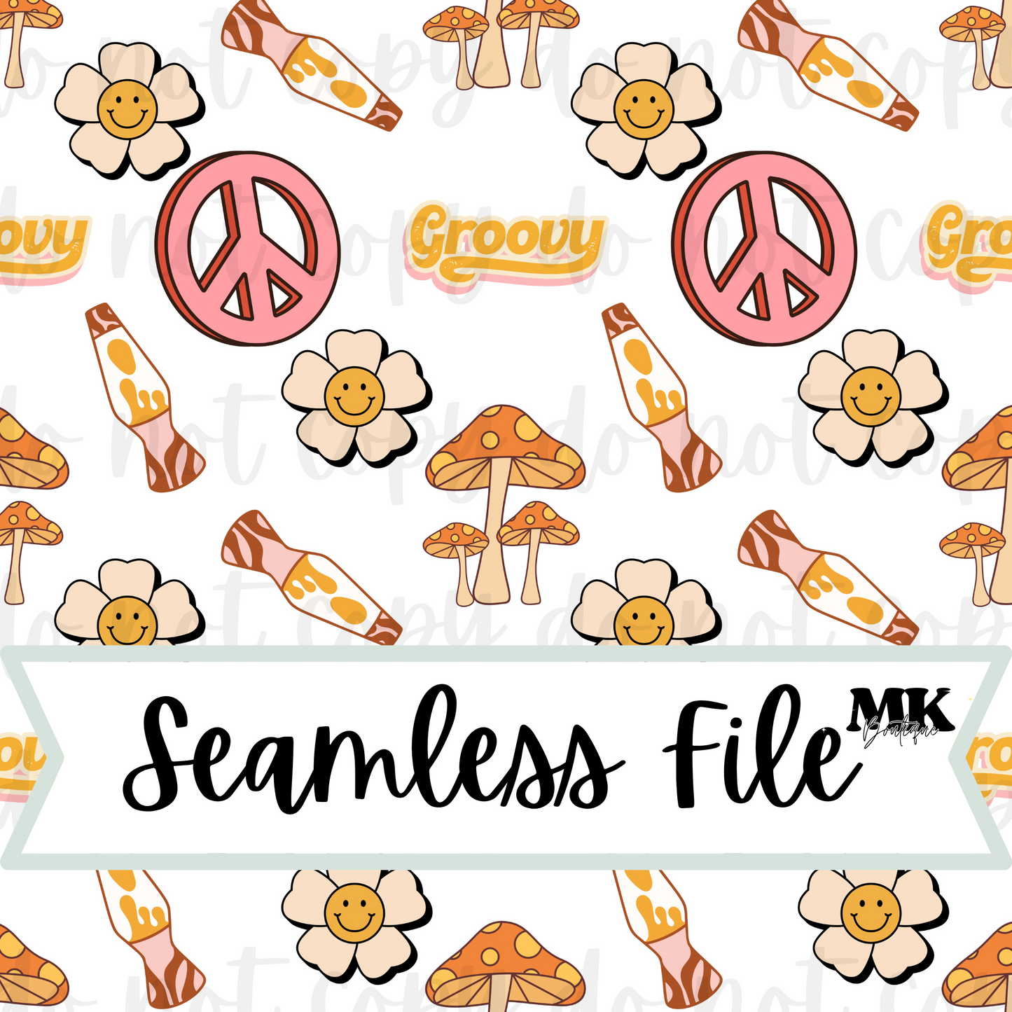 White Groovy Seamless File