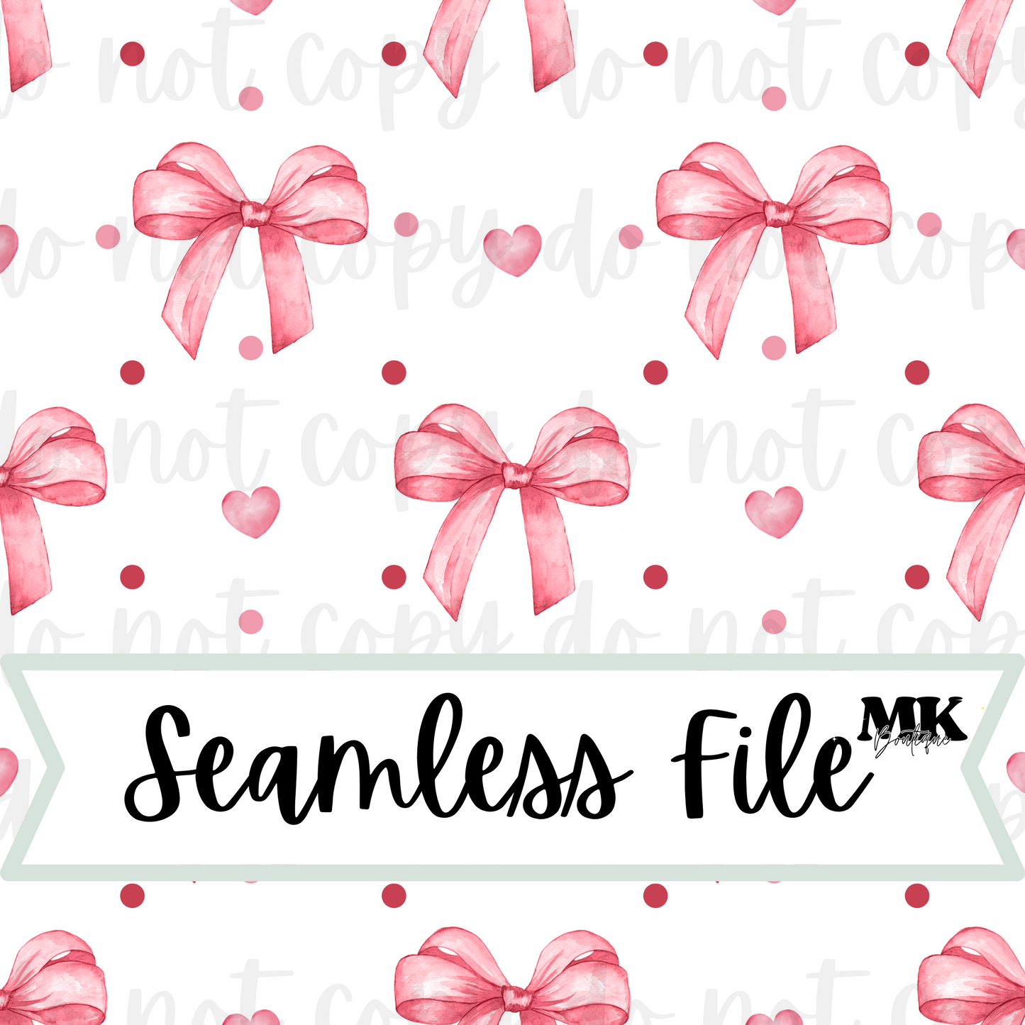 Valentine Bow Seamless File