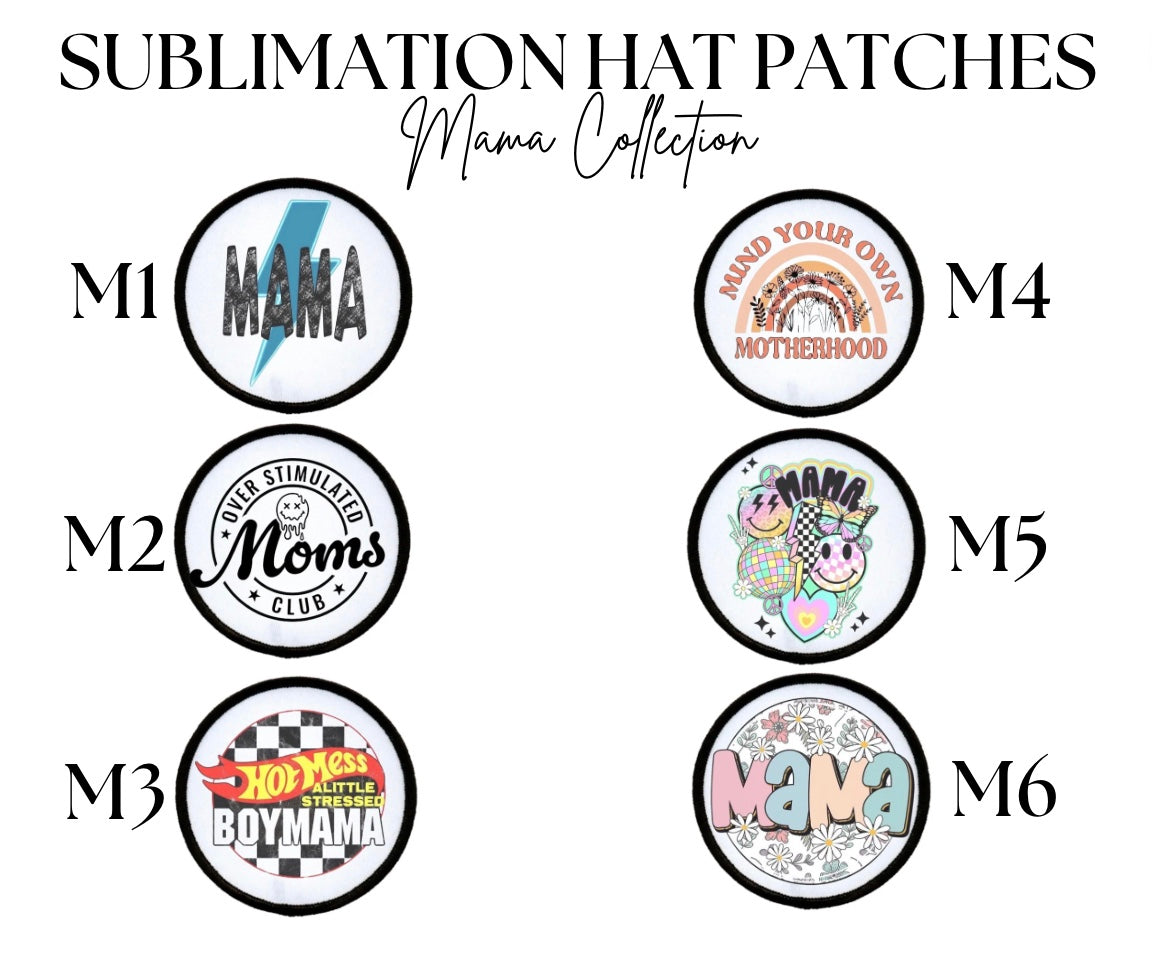 Hat Patch- Sublimation Mama Collection