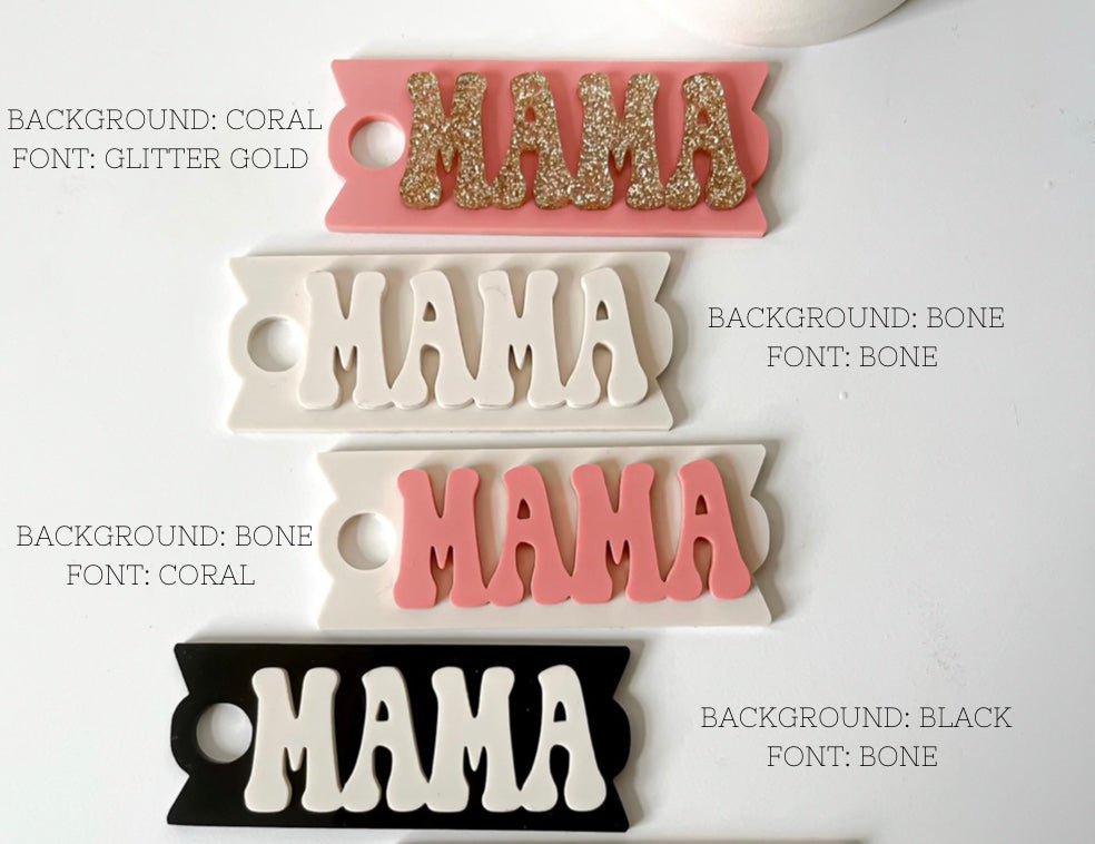 MAMA Stanley Tumbler Name Plate