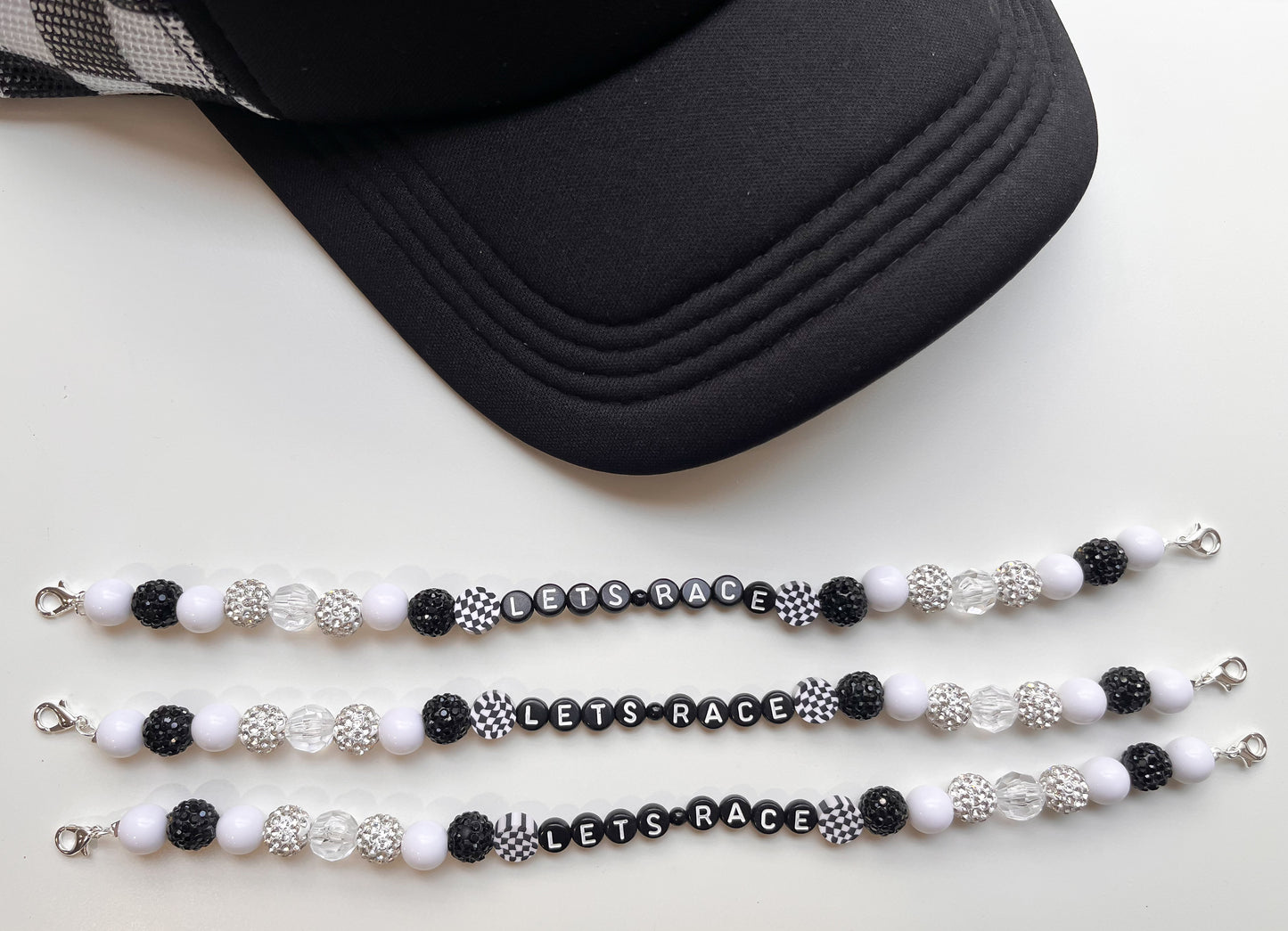 Lets Race Trucker Hat Chain