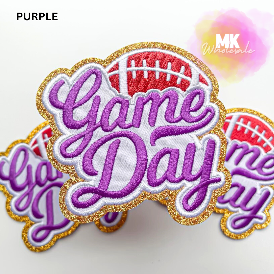 Hat Patch- Embroidered  "Game Day"