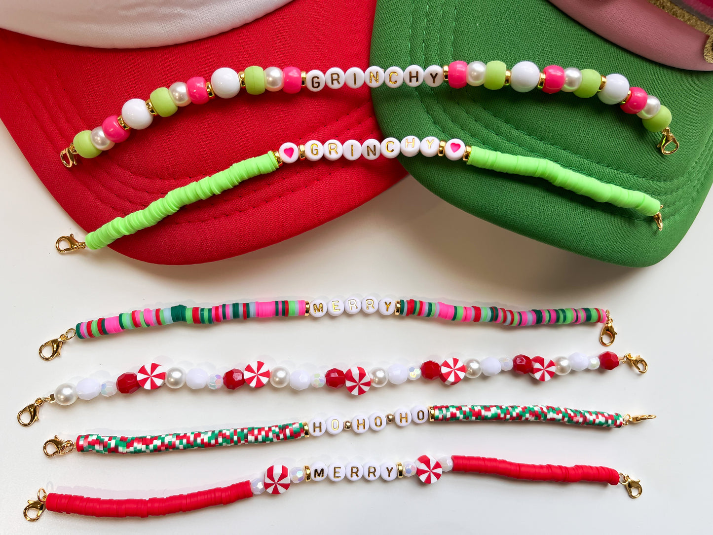 New Christmas Grinchy Trucker Hat Chain