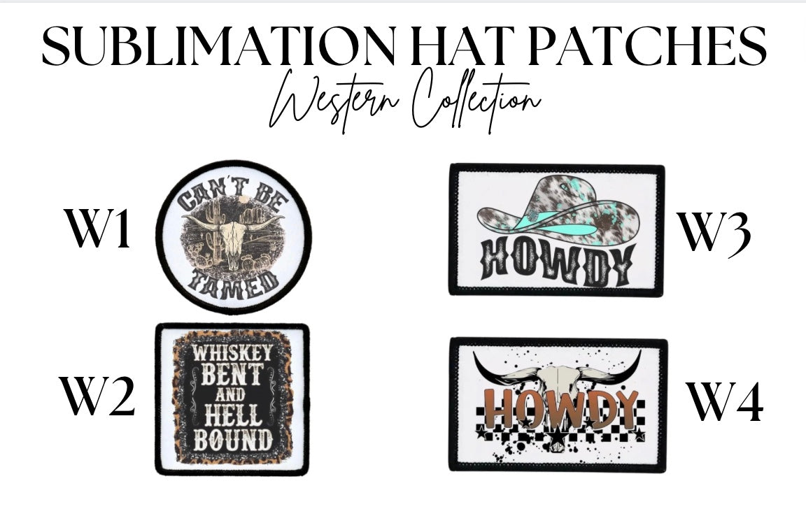 Hat Patch- Sublimation Western Collection