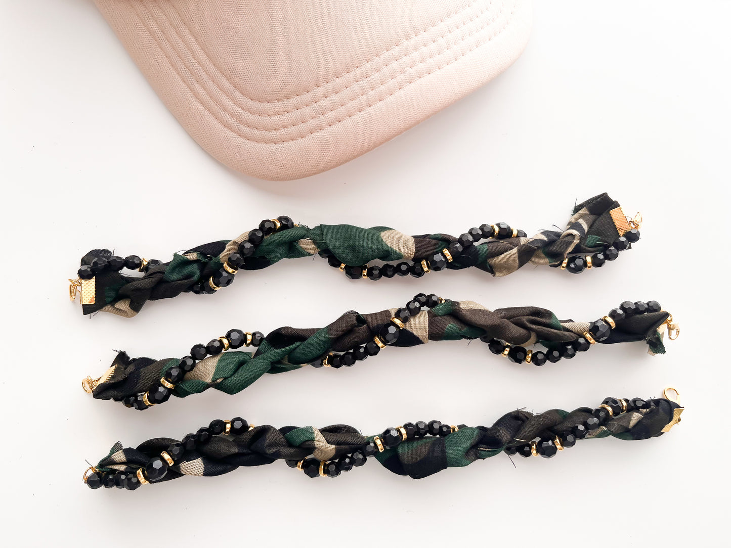 Camo Twist Bandana Trucker Hat Chain
