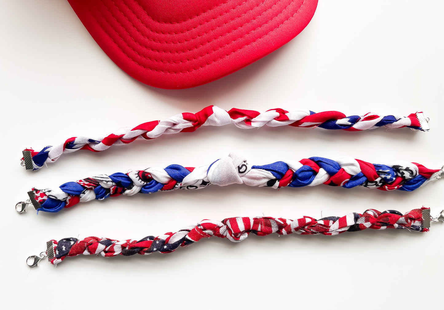 Patriotic Bandana Trucker Hat Chain