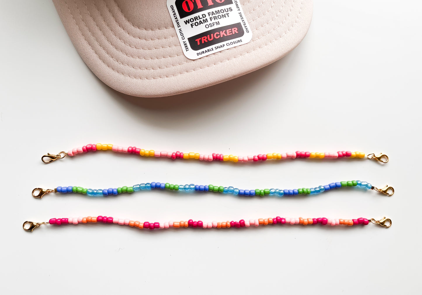 Candy Pop Beaded Trucker Hat Chain