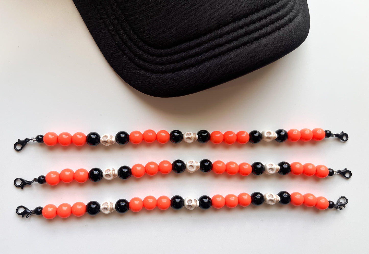 Spooky Skulls Trucker Hat Chain