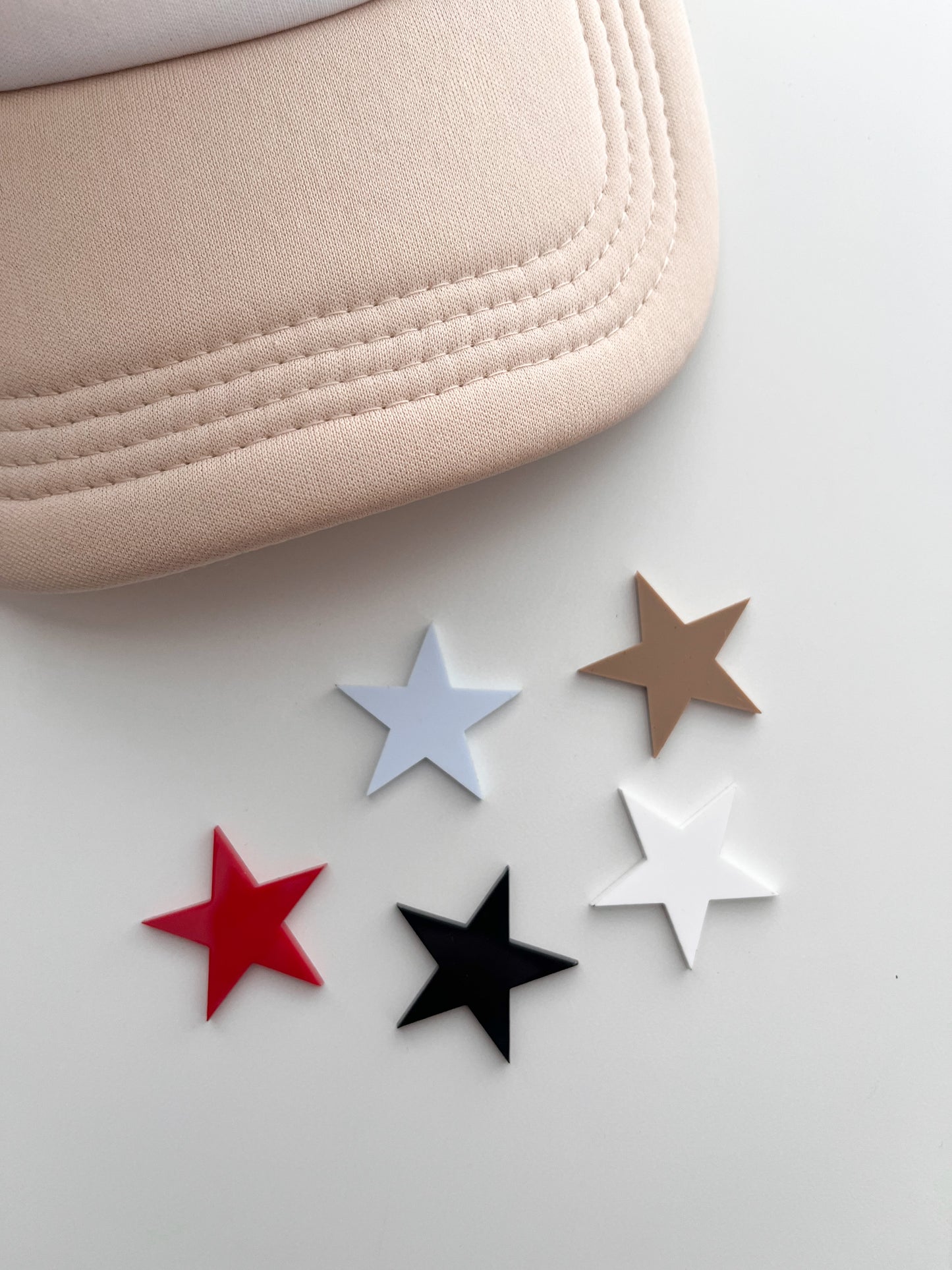 Trucker Hat Acrylic STAR Pins 1"