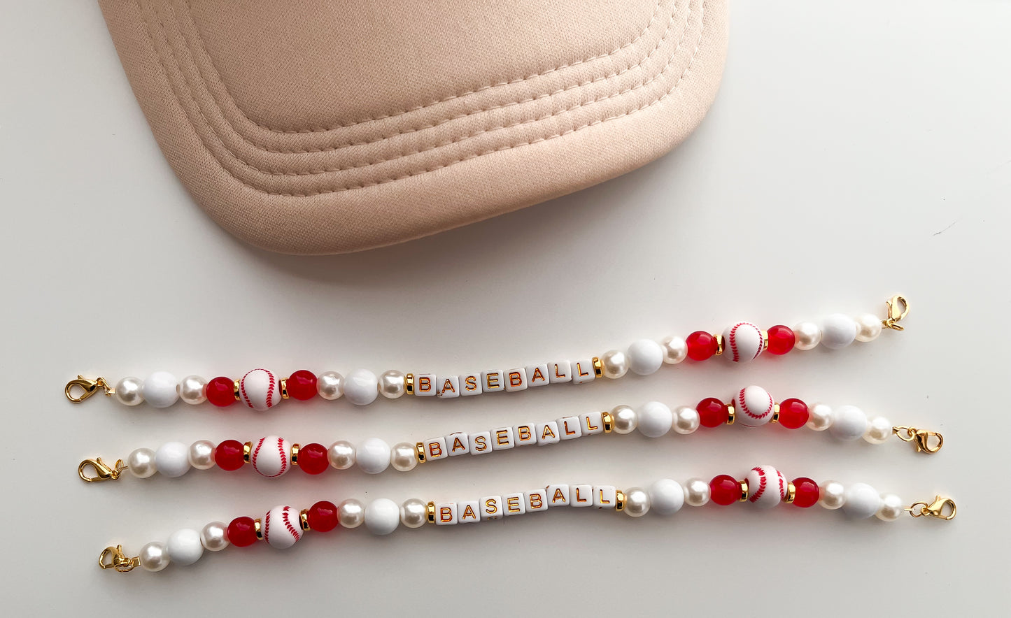 BASEBALL Blocked letter Trucker Hat Chain