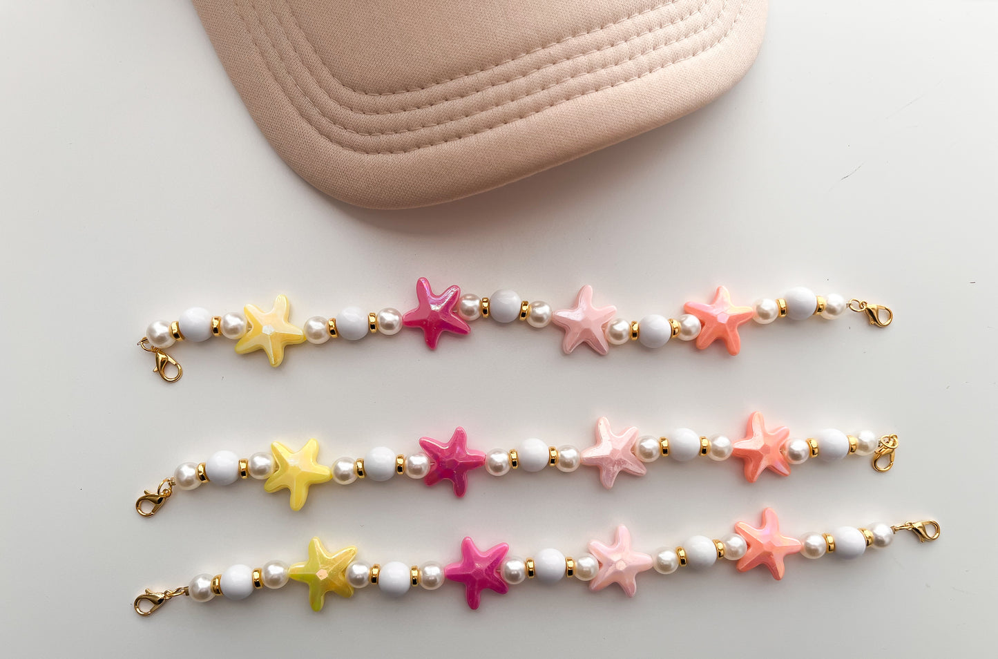 Tropical Starfish/Pearl Trucker Hat Chain