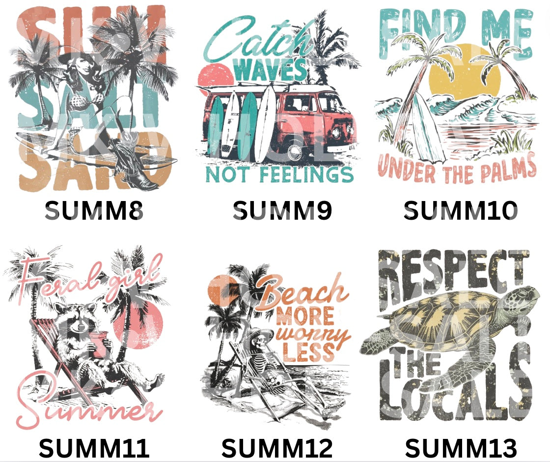Hat Patch- Sublimation SUMMER COLLECTION