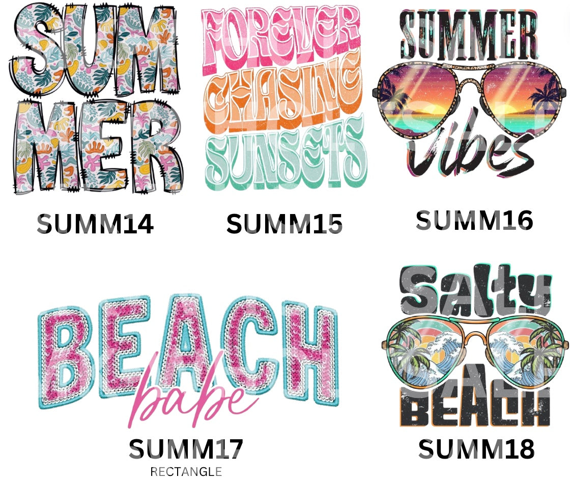Hat Patch- Sublimation SUMMER COLLECTION