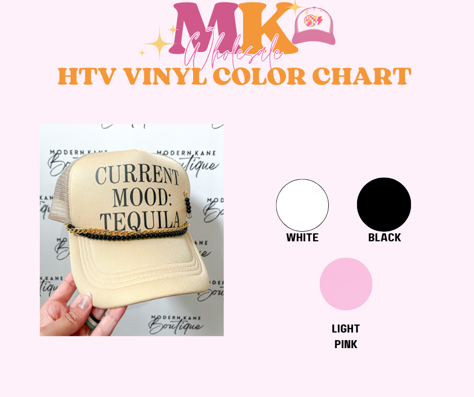 *REGULAR* HTV FONT TRANSFERS FOR TRUCKER HAT & SHIRTS- IRON ON