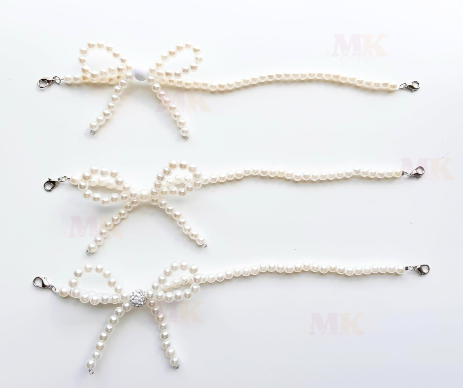 Trucker Hat Chain- Pearl Bows