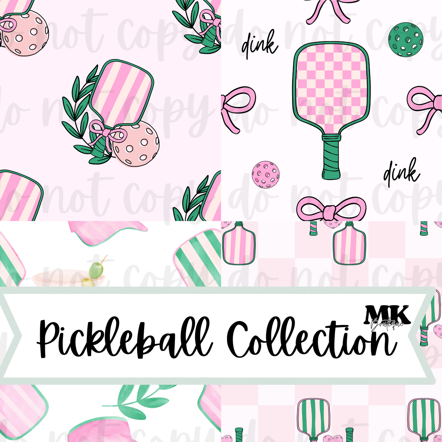 Pickleball COLLECTION Seamless Files