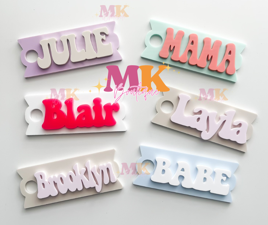 MAMA Stanley Tumbler Name Plate- WHOLESALE