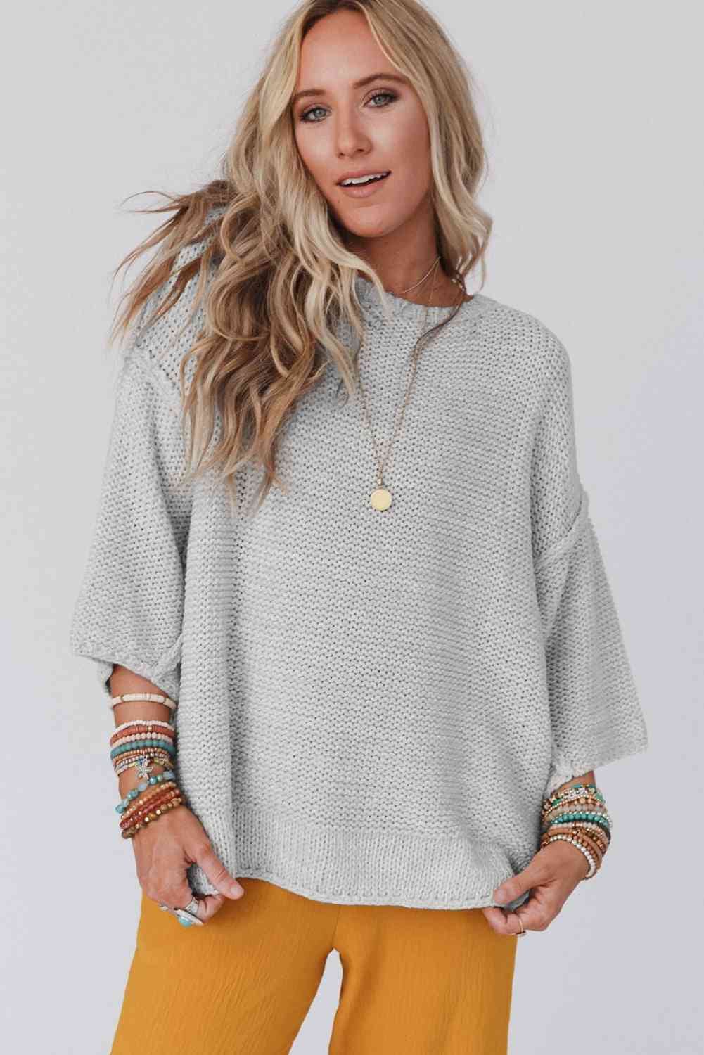 Where I wanna be Dropped Shoulder Sweater