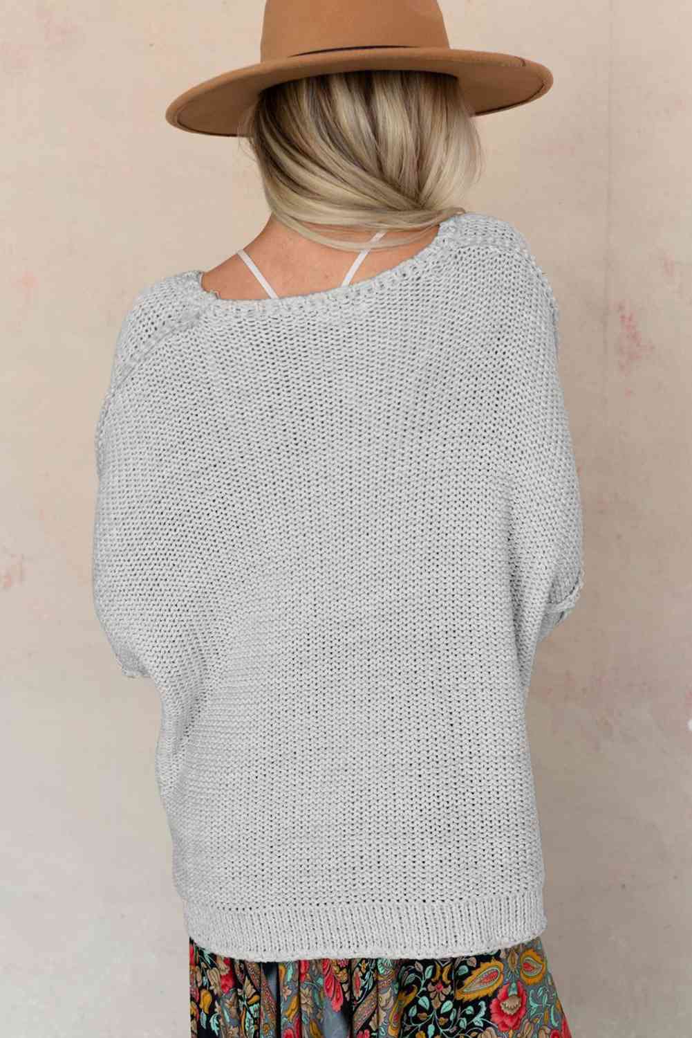 Where I wanna be Dropped Shoulder Sweater