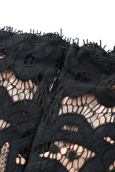 Black Long Sleeve Lace Dress