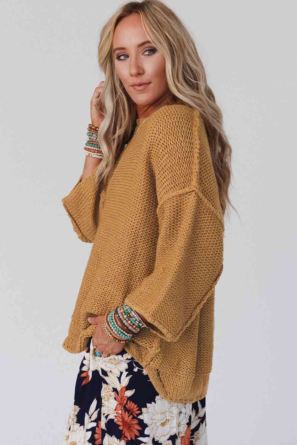 Where I wanna be Dropped Shoulder Sweater