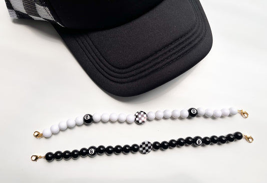 8 Ball & Checks Trucker Hat Chain