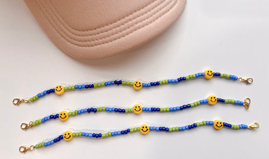 Smiley Breeze Seed Block Hat Chain