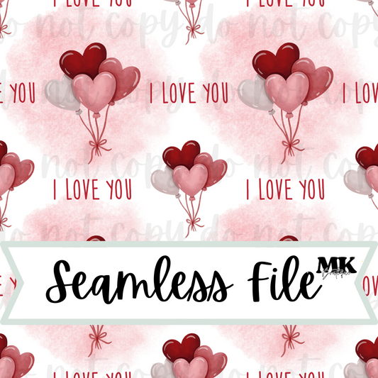 I love you Valentine Seamless File