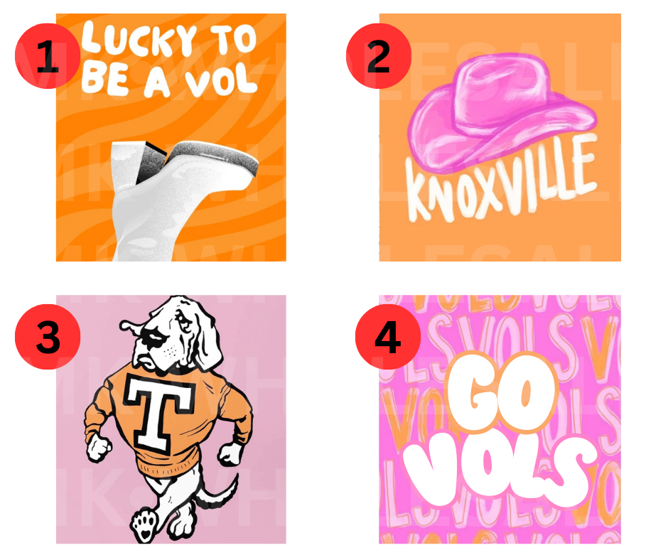 Hat Patch- Sublimation PREPPY VOLS (WHOLESALE)