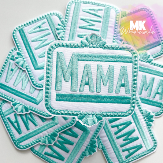 Hat Patch- Embroidered MAMA Patch