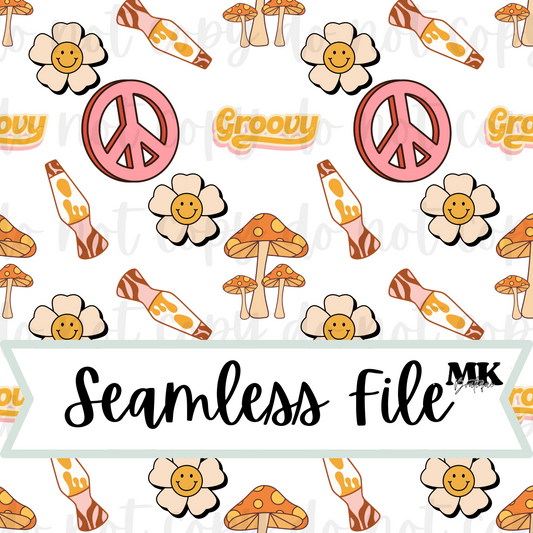 White Groovy Seamless File