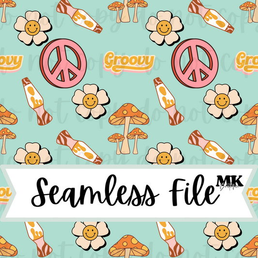 Mint Groovy Seamless File