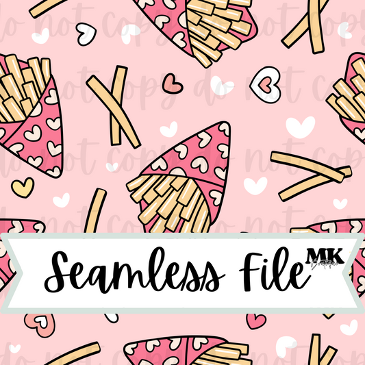 Valentine Fries Bouquet Seamless File