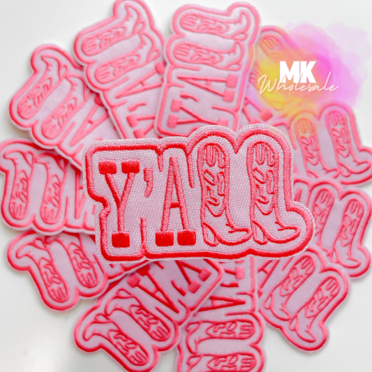 Hat Patch- Embroidered  "Y'ALL"