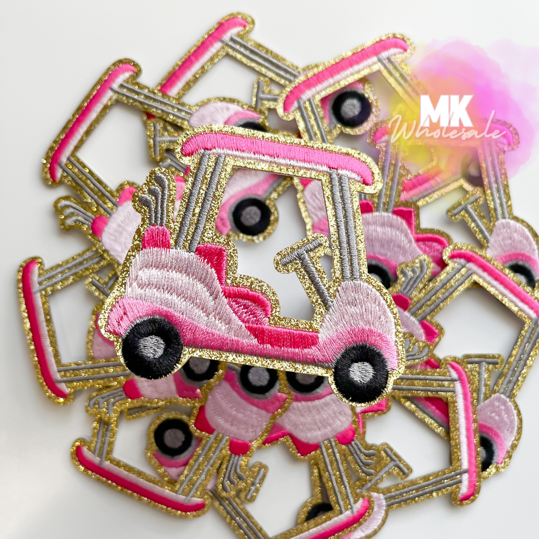 Hat Patch- Embroidered Golf Carts