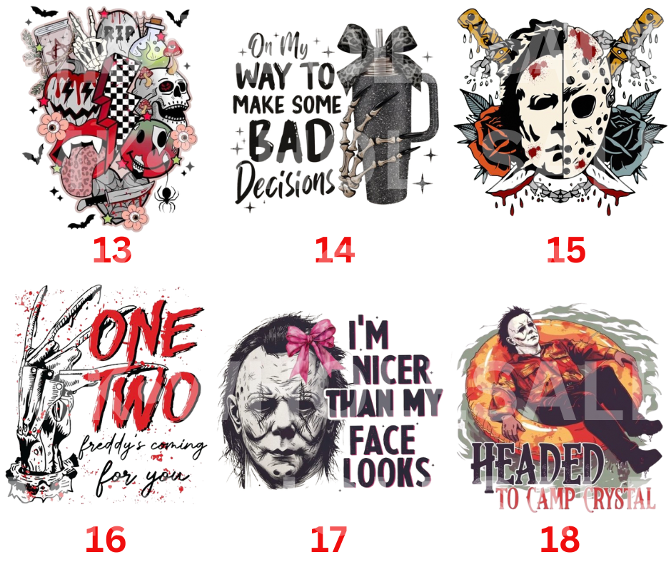 Hat Patch- Sublimation HALLOWEEN COLLECTION
