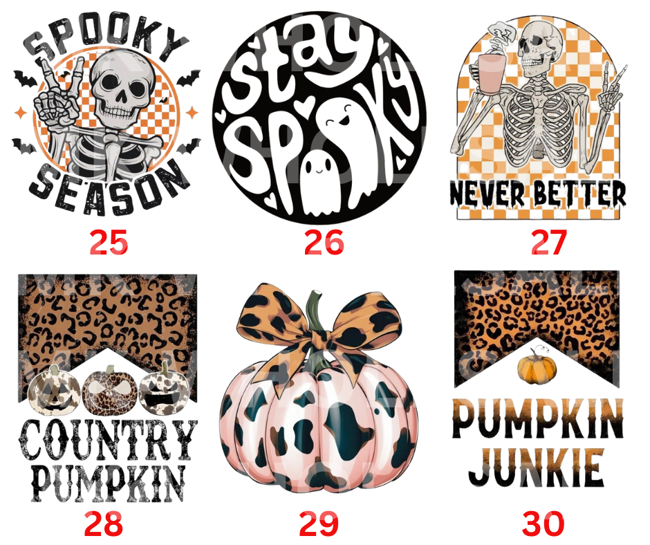 Hat Patch- Sublimation HALLOWEEN COLLECTION