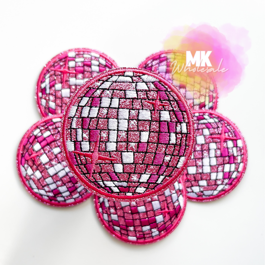 Hat Patch- Embroidered Disco Ball