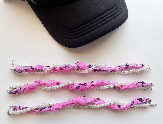 Pink Bandana Trucker Hat Chain