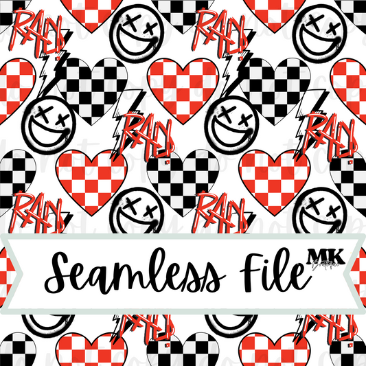 RAD Checkered heart Seamless File