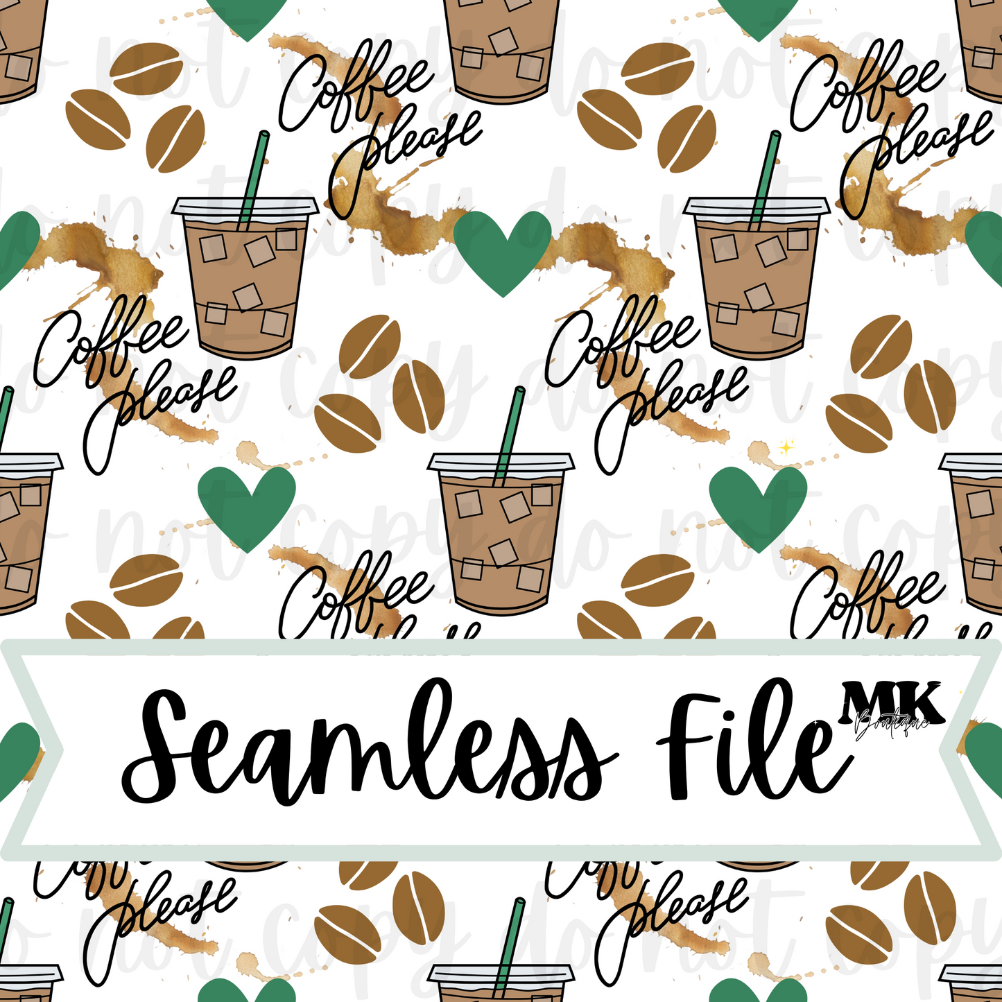 Iced Coffee Seamless File