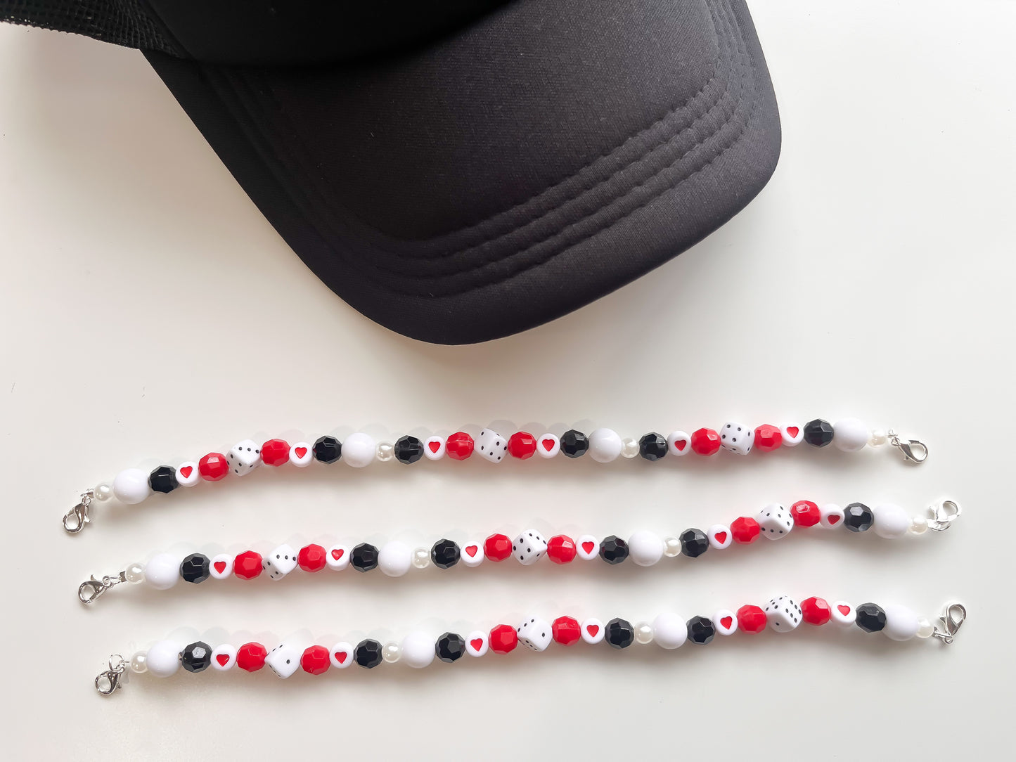 Hearts and Dice Trucker Hat Chain
