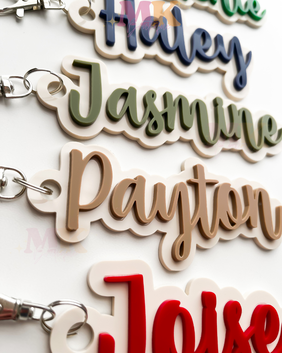 Offset name Keychain-Wholesale