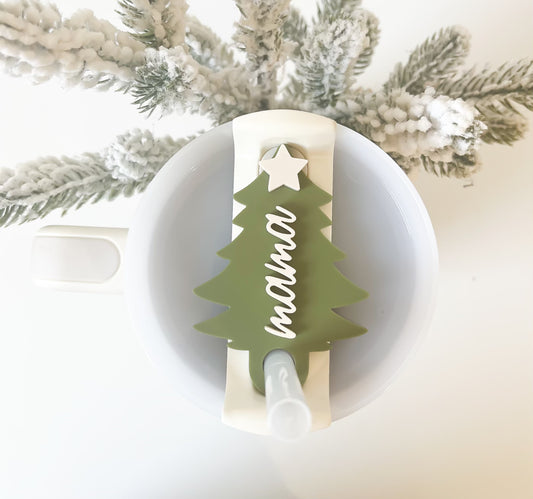 Wholesale Mama Christmas Tree Stanley Tumbler Topper